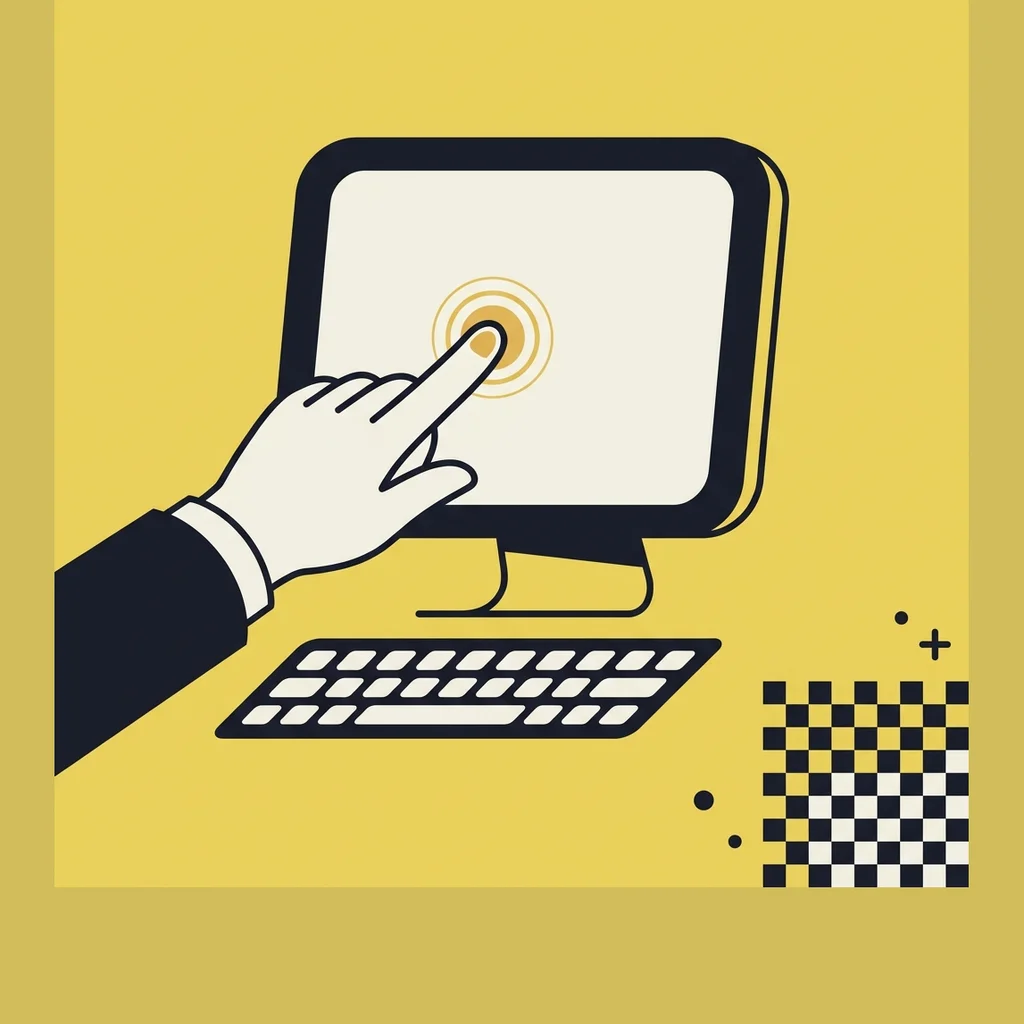 Illustration for the story: A touchscreen Mac only works if macOS changes too